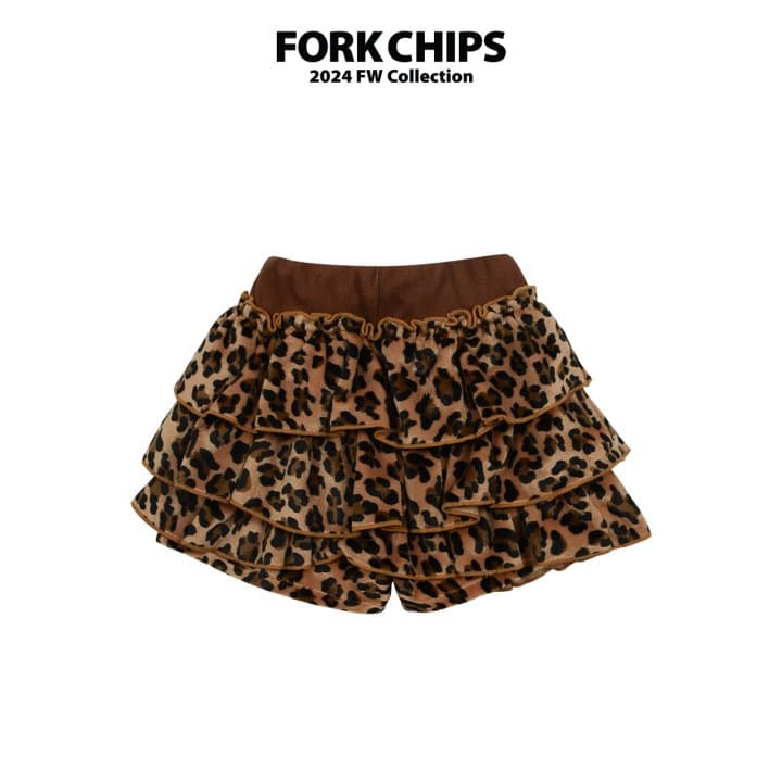 Fork Chips - Korean Children Fashion - #minifashionista - Chichi Leopard Skirt - 9