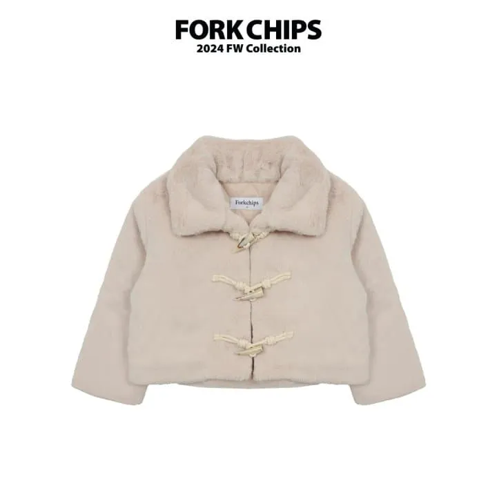 Fork Chips - Korean Children Fashion - #prettylittlegirls - Cream Winter Coat - 8