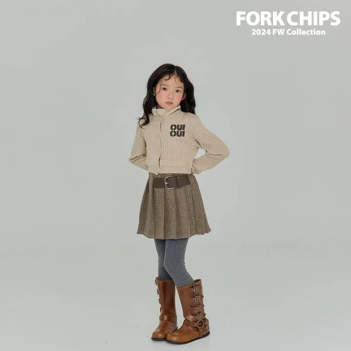 Fork Chips - Korean Children Fashion - #prettylittlegirls - Cable Soft Cardigan - 7