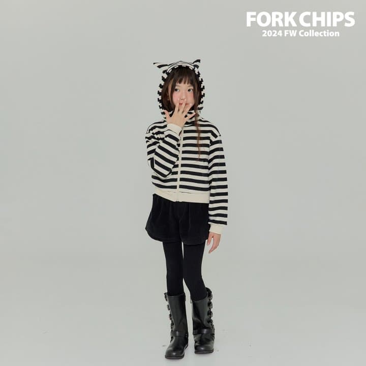 Fork Chips - Korean Children Fashion - #prettylittlegirls - Devil Hooded Zip-up - 5