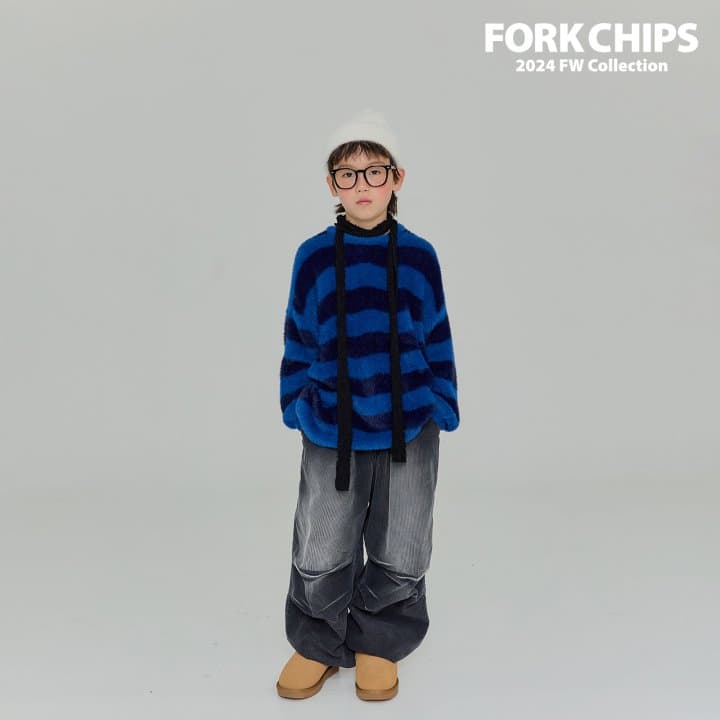 Fork Chips - Korean Children Fashion - #minifashionista - Wave Knit - 4