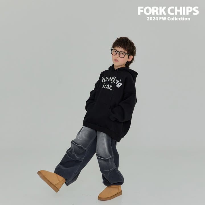 Fork Chips - Korean Children Fashion - #prettylittlegirls - Shooting Star Hoodie - 2