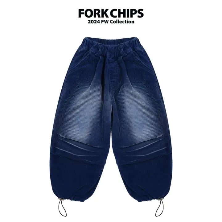 Fork Chips - Korean Children Fashion - #prettylittlegirls - Pound Corduroy Jeans - 8