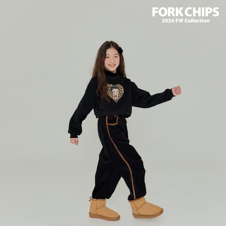 Fork Chips - Korean Children Fashion - #prettylittlegirls - Taper Corduroy Pants - 7