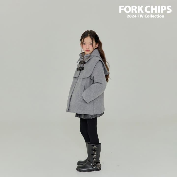 Fork Chips - Korean Children Fashion - #todddlerfashion - Scone Buckle Cape - 11