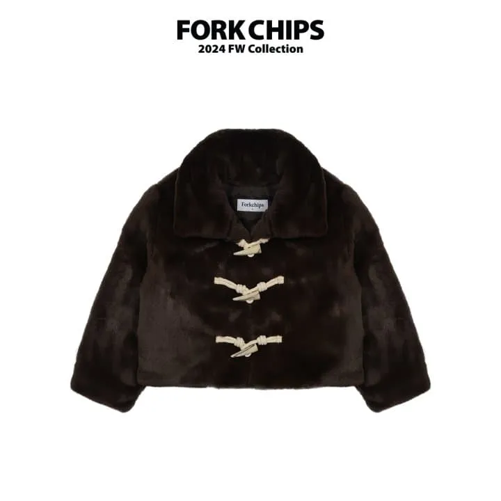 Fork Chips - Korean Children Fashion - #todddlerfashion - Cream Winter Coat - 9