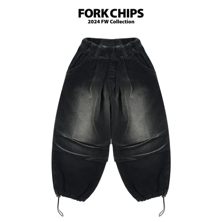 Fork Chips - Korean Children Fashion - #todddlerfashion - Pound Corduroy Jeans - 9