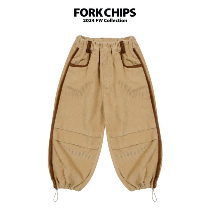 Fork Chips - Korean Children Fashion - #todddlerfashion - Taper Corduroy Pants - 8