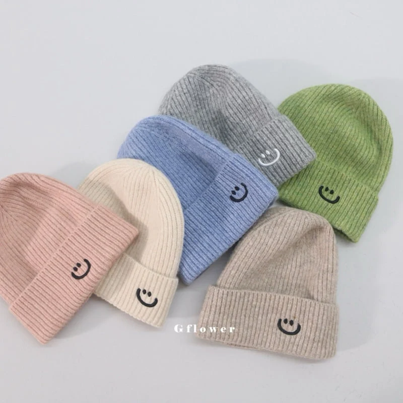 G Flower - Korean Baby Fashion - #babylifestyle - Pastel Smile Beanie - 3