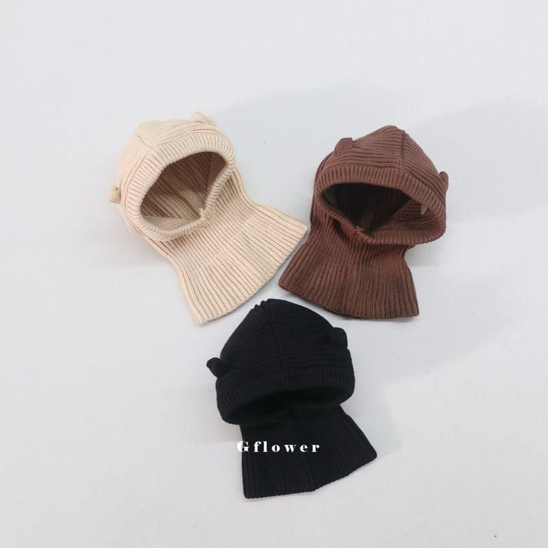 G Flower - Korean Baby Fashion - #babywear - Baby Bear Balaclava