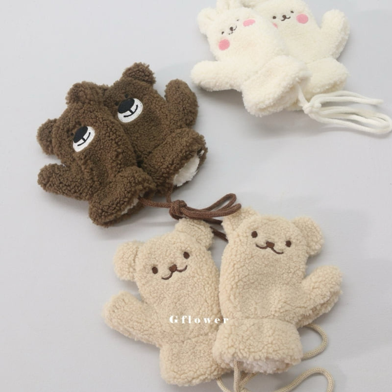 G Flower - Korean Baby Fashion - #onlinebabyshop - Animal Gloves - 6