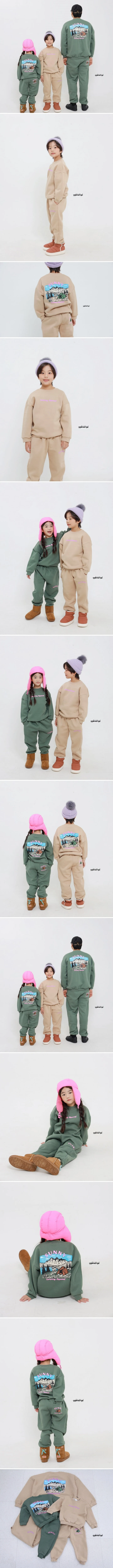 Ggomenge - Korean Children Fashion - #minifashionista - Brushed Sunny Top Bottom Set (with Mom) - 2