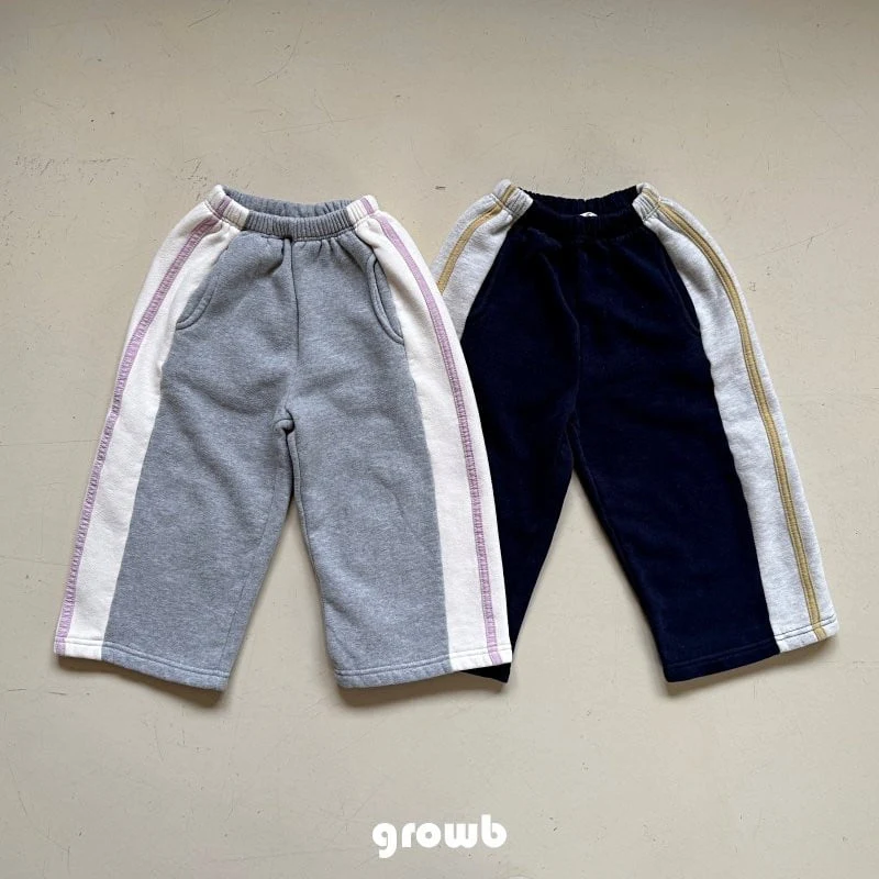 Grow B - Korean Children Fashion - #kidsstore - Line Pants