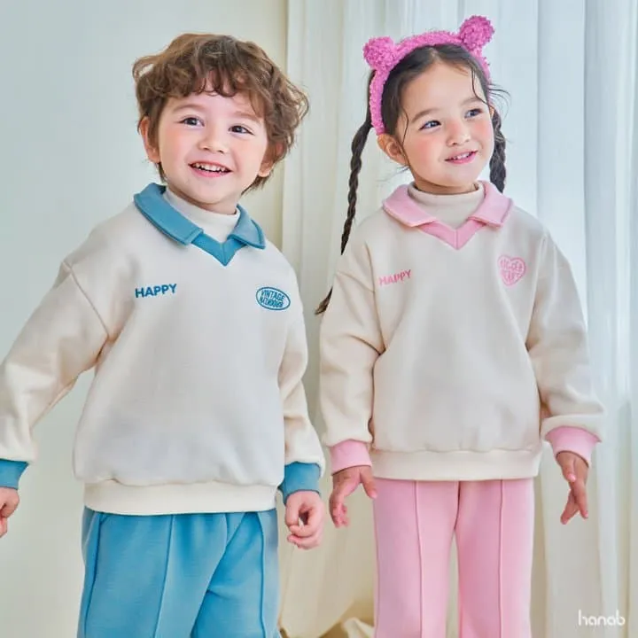 Hanab - Korean Children Fashion - #Kfashion4kids - V Collar Set - 9