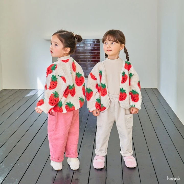 Hanab - Korean Children Fashion - #Kfashion4kids - Strawberry Dumble Jacket - 5