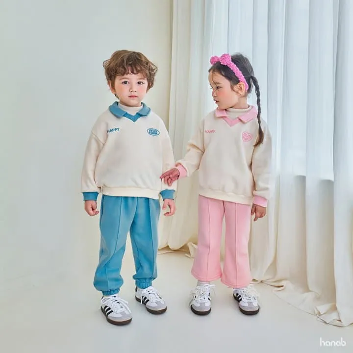 Hanab - Korean Children Fashion - #designkidswear - V Collar Set - 3