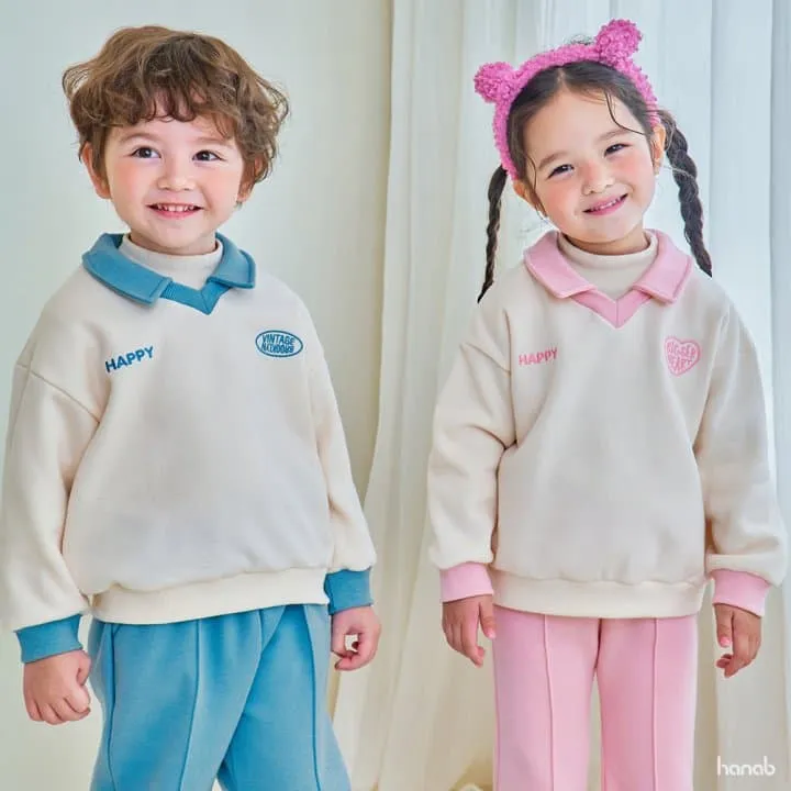 Hanab - Korean Children Fashion - #designkidswear - V Collar Set - 4