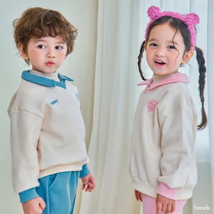 Hanab - Korean Children Fashion - #kidsshorts - V Collar Set - 6