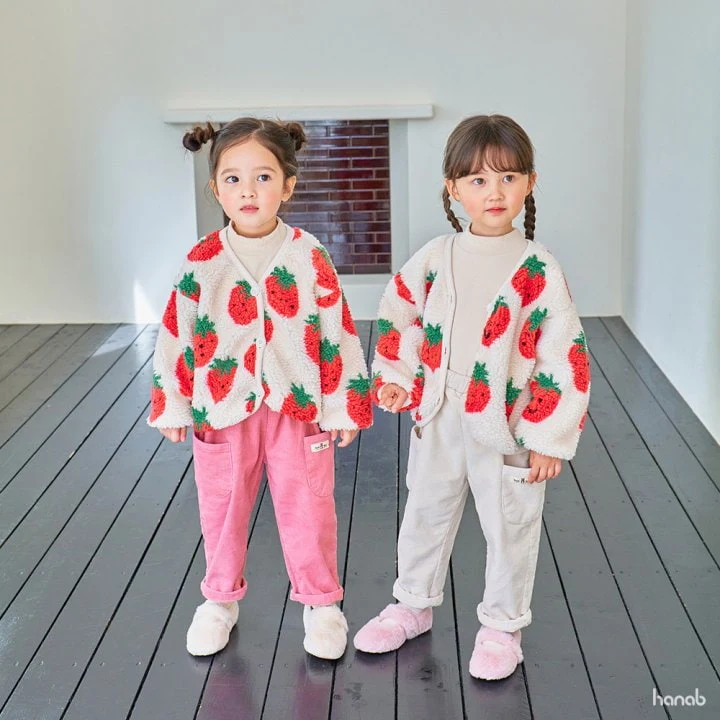 Hanab - Korean Children Fashion - #kidsshorts - Strawberry Dumble Jacket - 2