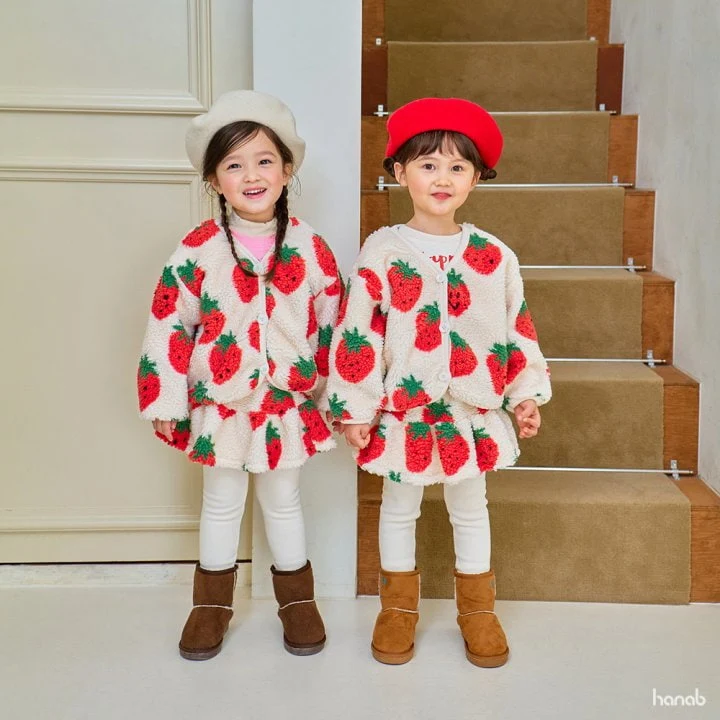 Hanab - Korean Children Fashion - #kidsstore - Strawberry Dumble Jacket - 4