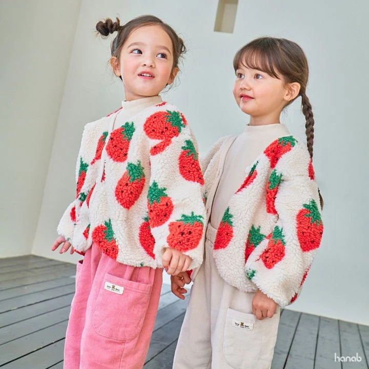 Hanab - Korean Children Fashion - #todddlerfashion - Strawberry Dumble Jacket - 10