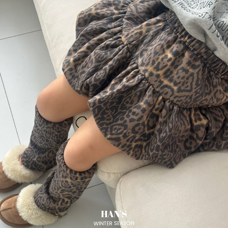 Han's - Korean Children Fashion - #Kfashion4kids - Leopard Leg Warmer - 6