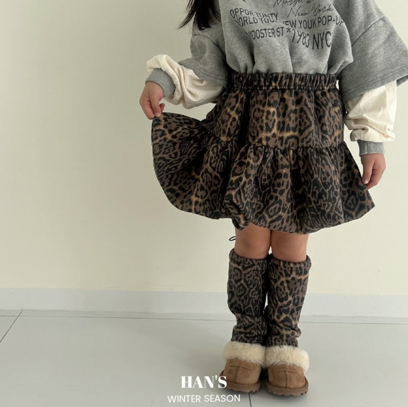 Han's - Korean Children Fashion - #childofig - Leopard Balloon Skirt - 6