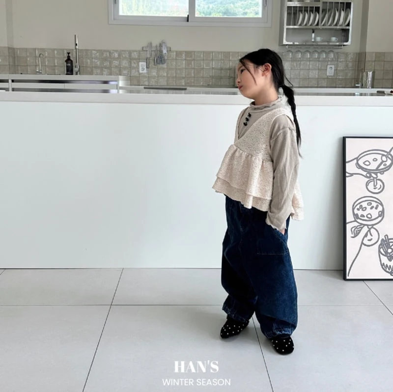 Han's - Korean Children Fashion - #discoveringself - Low Denim Pants - 10