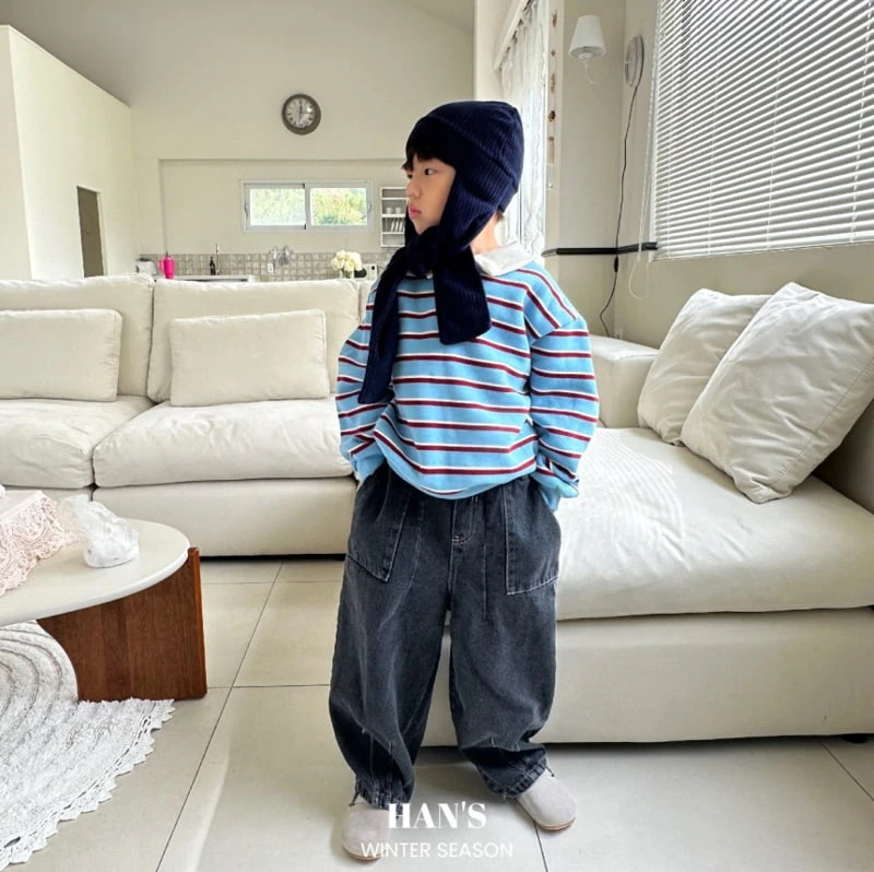 Han's - Korean Children Fashion - #fashionkids - Low Denim Pants - 11