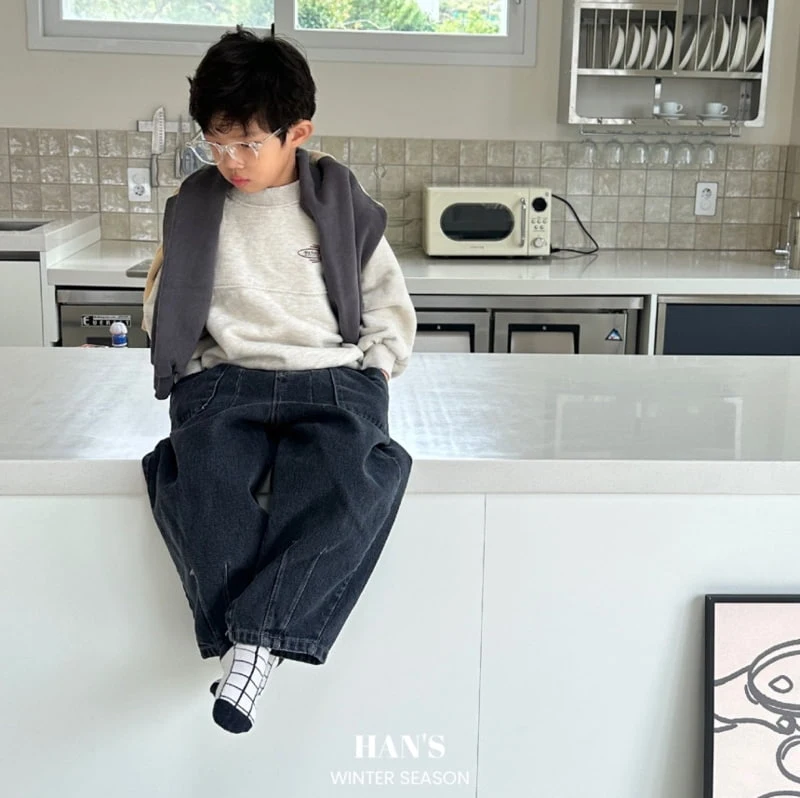 Han's - Korean Children Fashion - #kidsshorts - Low Denim Pants - 12