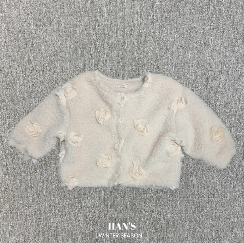 Han's - Korean Children Fashion - #kidzfashiontrend - Rose Cardigan