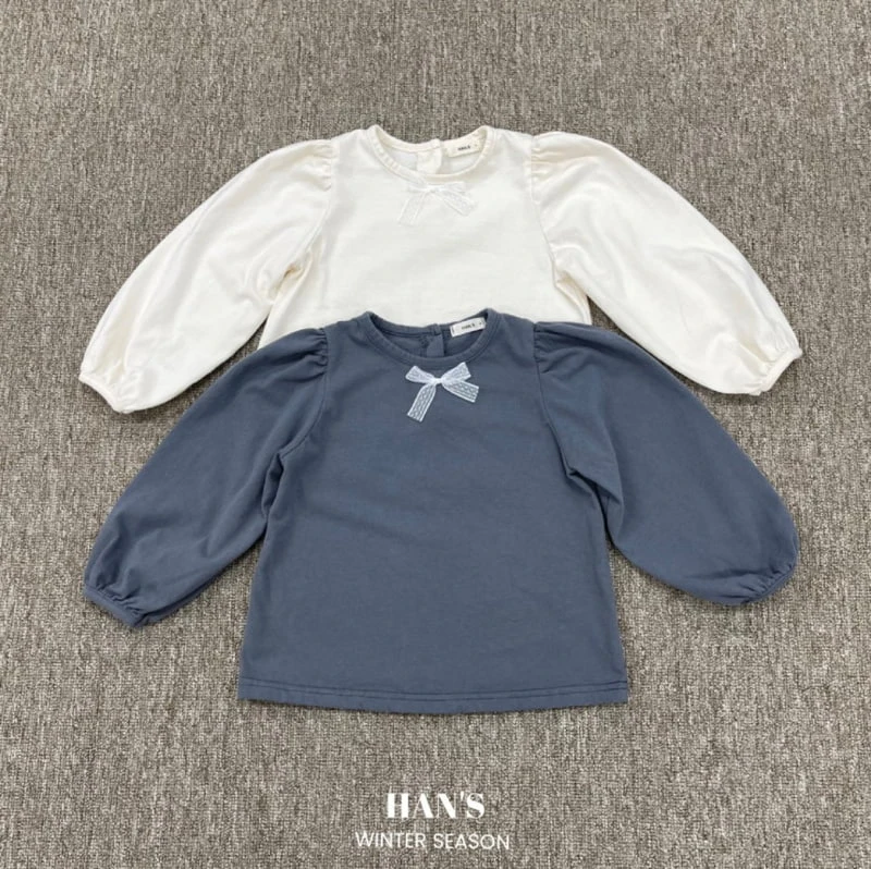 Han's - Korean Children Fashion - #kidzfashiontrend - Rose Ribbon Tee