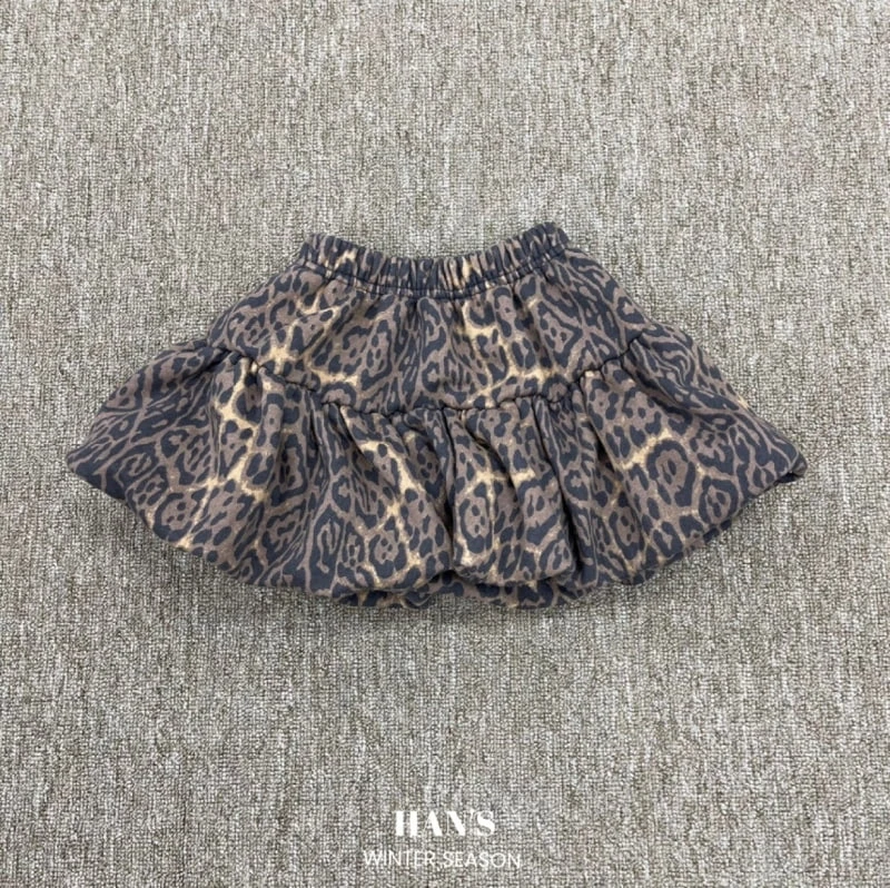 Han's - Korean Children Fashion - #littlefashionista - Leopard Balloon Skirt