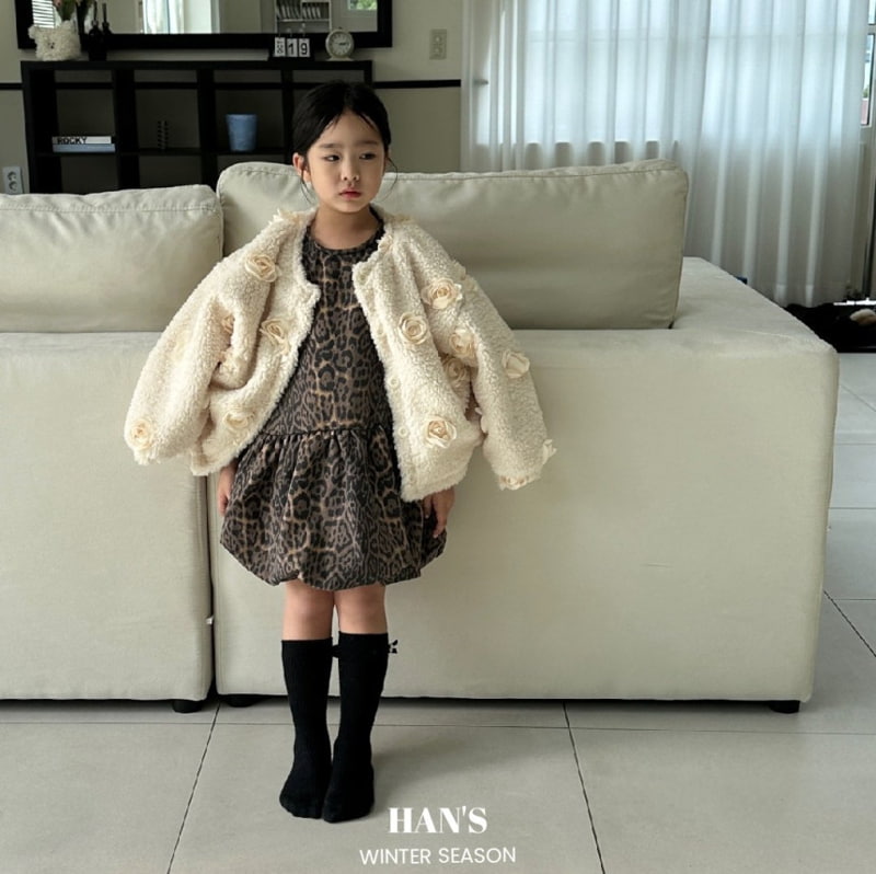 Han's - Korean Children Fashion - #littlefashionista - Rose Cardigan - 4