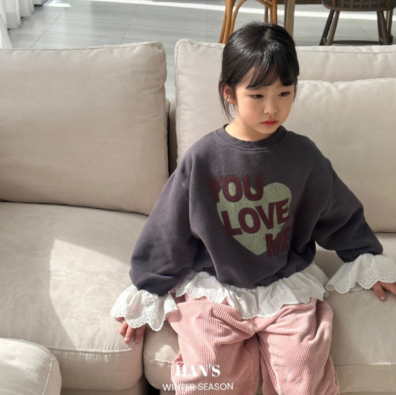 Han's - Korean Children Fashion - #todddlerfashion - Love Me Sweatshirts with Mom - 2