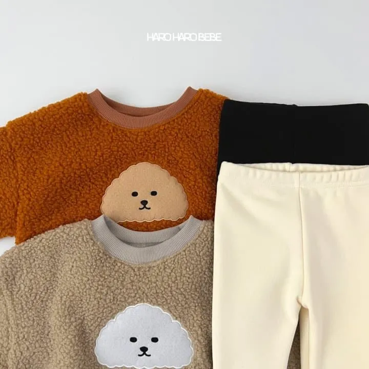 Haro Haro - Korean Children Fashion - #childrensboutique - Poodle Top Bottom Set - 3