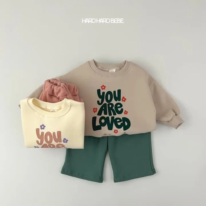 Haro Haro - Korean Children Fashion - #designkidswear - Love Fleece Top Bottom Set - 6