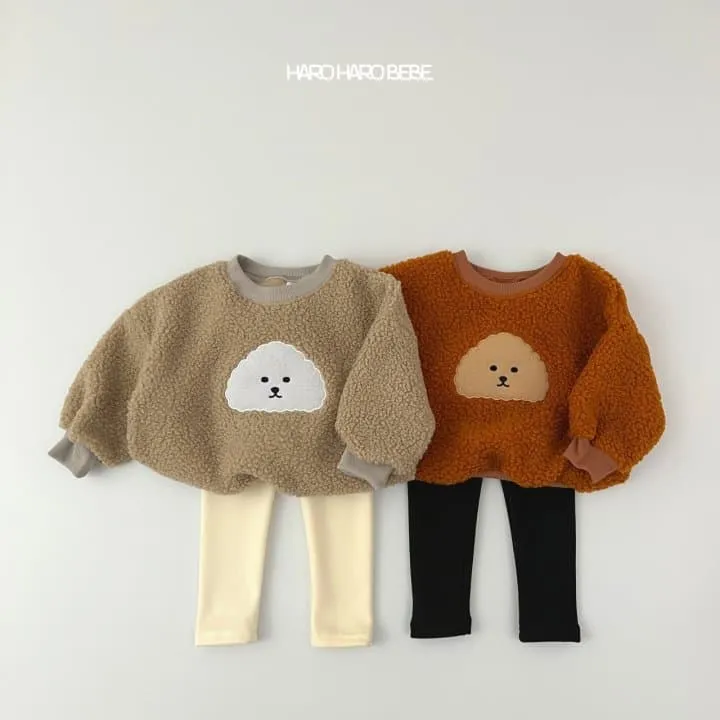 Haro Haro - Korean Children Fashion - #childrensboutique - Poodle Top Bottom Set - 4