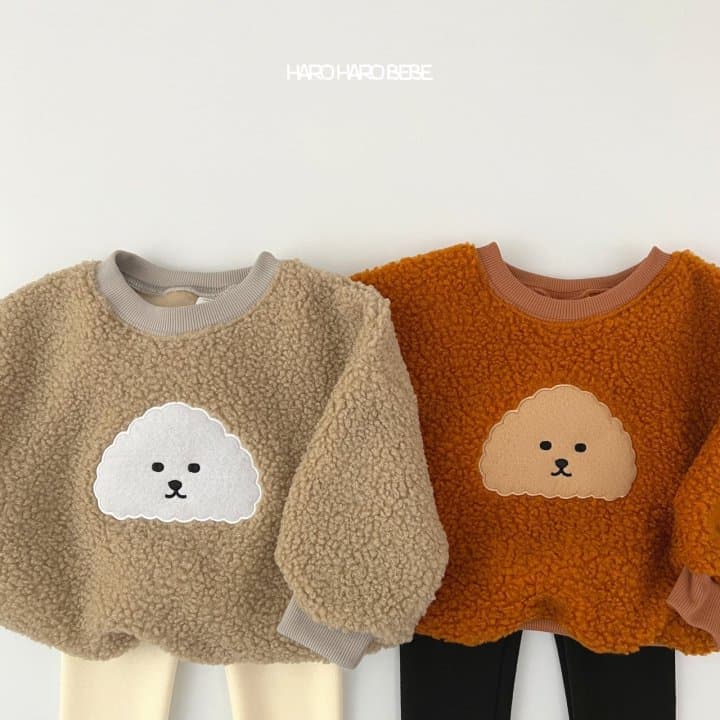 Haro Haro - Korean Children Fashion - #discoveringself - Poodle Top Bottom Set - 5