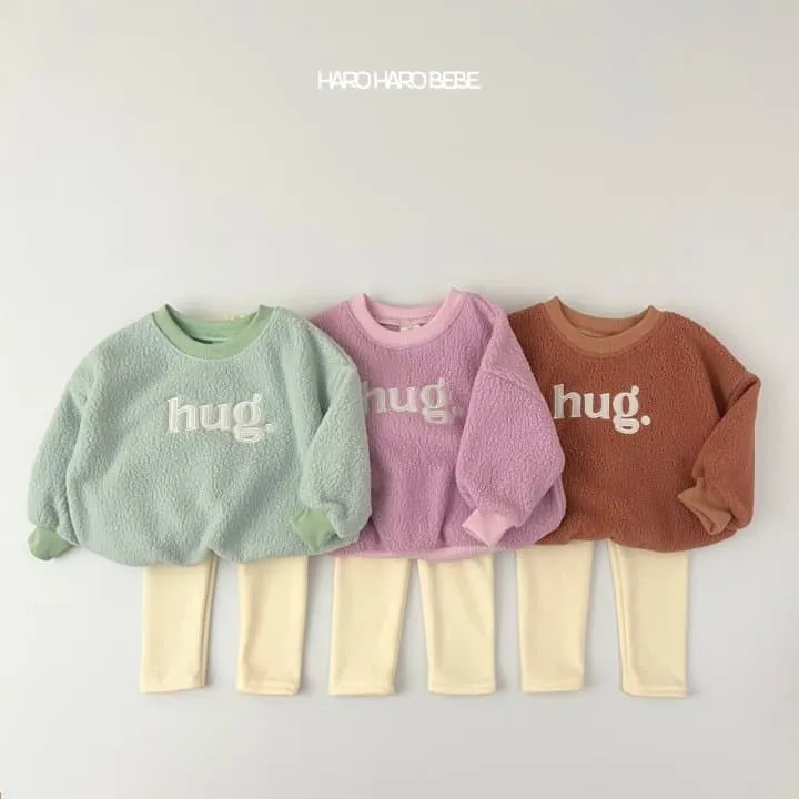 Haro Haro - Korean Children Fashion - #designkidswear - Hug Top Bottom Set - 4