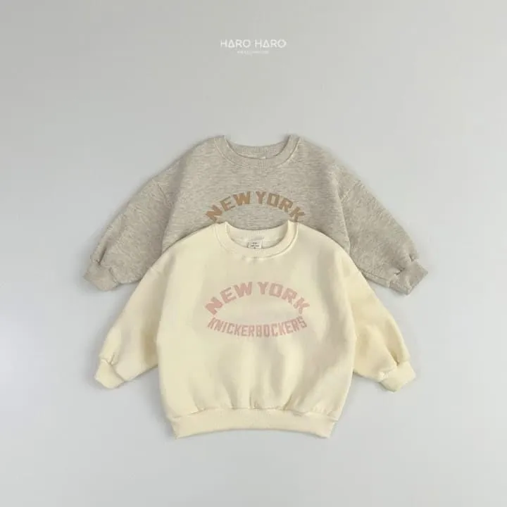 Haro Haro - Korean Children Fashion - #discoveringself - New York Fleece Sweatshirt - 4