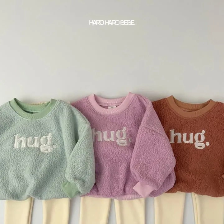 Haro Haro - Korean Children Fashion - #fashionkids - Hug Top Bottom Set - 5