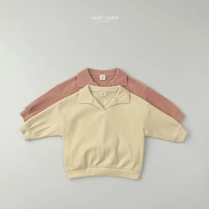 Haro Haro - Korean Children Fashion - #kidzfashiontrend - Custard Collar Sweatshirt - 2