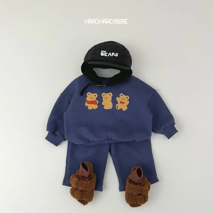 Haro Haro - Korean Children Fashion - #kidzfashiontrend - Three Bears Fleece Top Bottom Set - 10