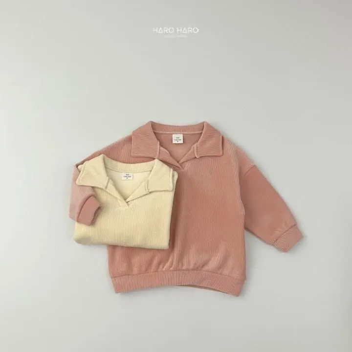 Haro Haro - Korean Children Fashion - #magicofchildhood - Custard Collar Sweatshirt - 5