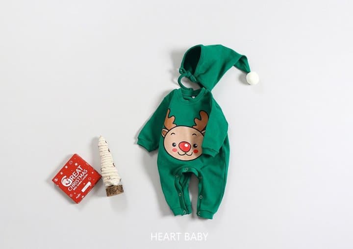 Heart Baby - Korean Baby Fashion - #babyclothing - Christmas Cone Suit Set - 8