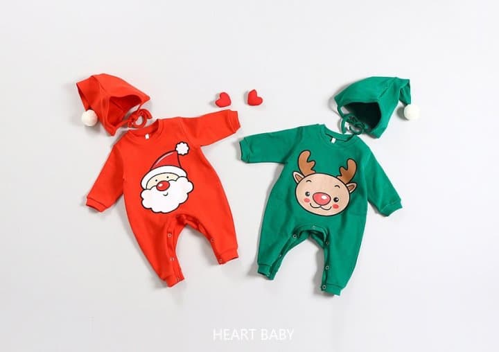 Heart Baby - Korean Baby Fashion - #babywear - Christmas Cone Suit Set - 2