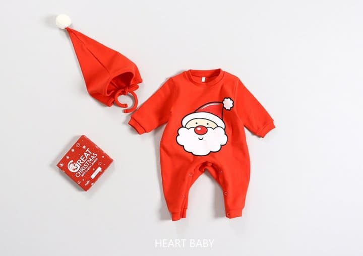 Heart Baby - Korean Baby Fashion - #smilingbaby - Christmas Cone Suit Set - 5