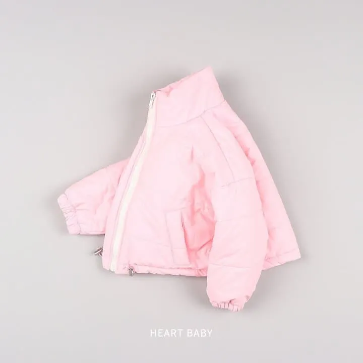 Heart Baby - Korean Children Fashion - #childofig - Cotton Candy Padded Jacket - 11