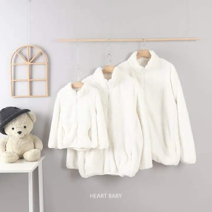 Heart Baby - Korean Children Fashion - #childofig - Winter Soft Warm Fleece Jacket - 8